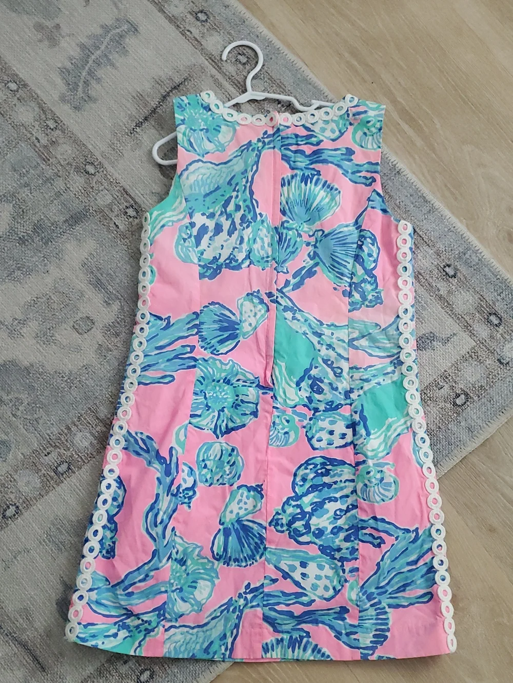 Lilly Pulitzer Girls Pink Pout Barefoot Princess Shift Dress Sz12
